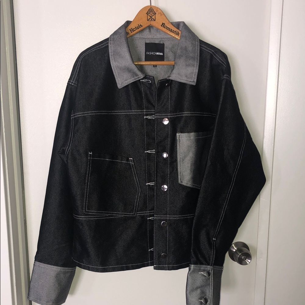 FASHION NOVA DOUBLE AGENT JEAN JACKET